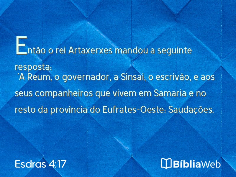 Esdras 4:17 em imagem para compartilhar