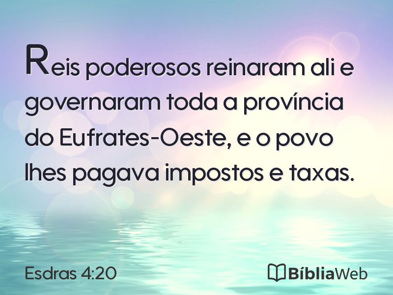 Esdras 4:20 em imagem para compartilhar