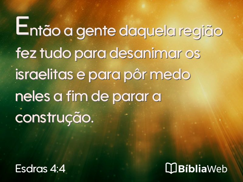 Esdras 4:4 em imagem para compartilhar