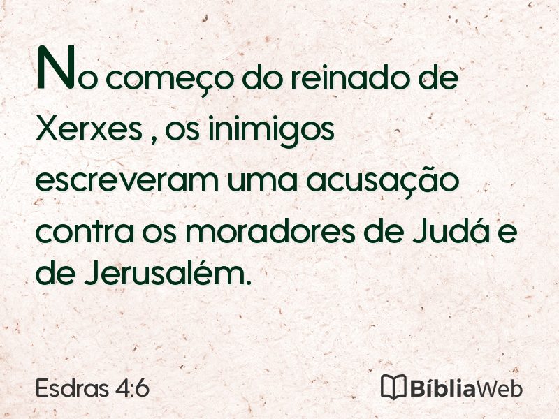 Esdras 4:6 em imagem para compartilhar