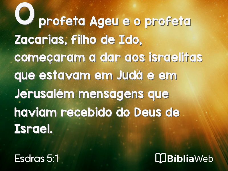 Esdras 5:1 em imagem para compartilhar