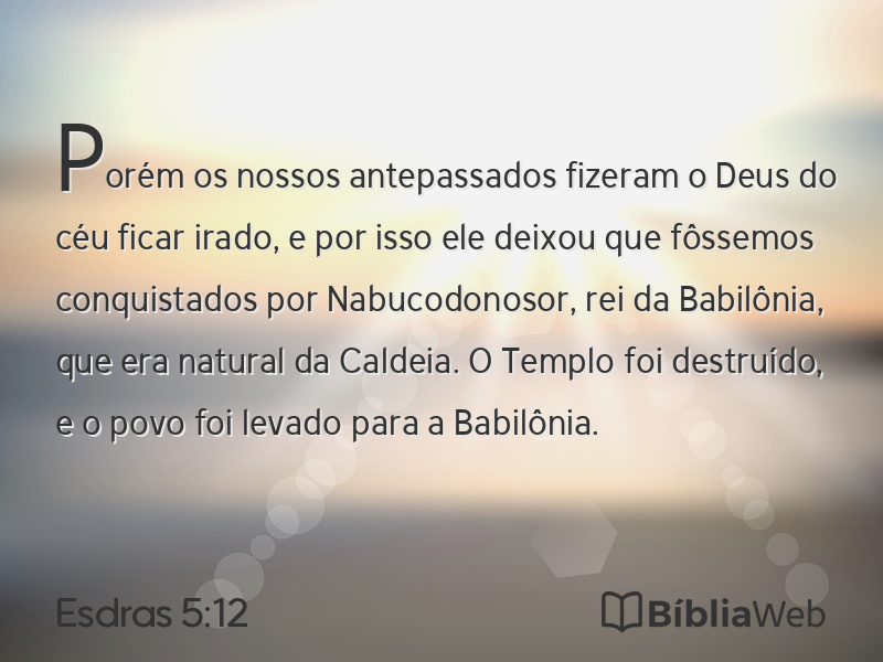 Esdras 5:12 em imagem para compartilhar