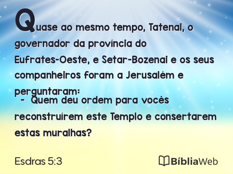 Esdras 5:3 em imagem para compartilhar