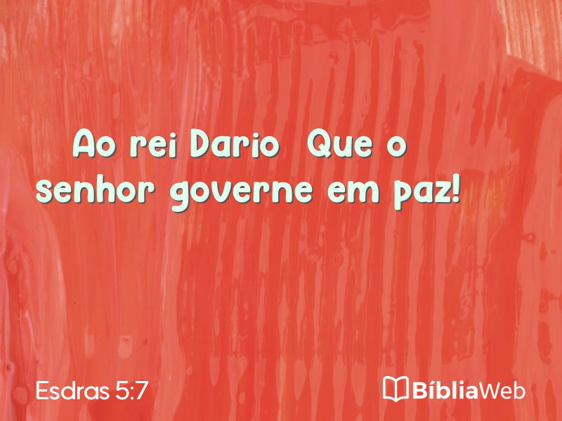 Esdras 5:7 em imagem para compartilhar