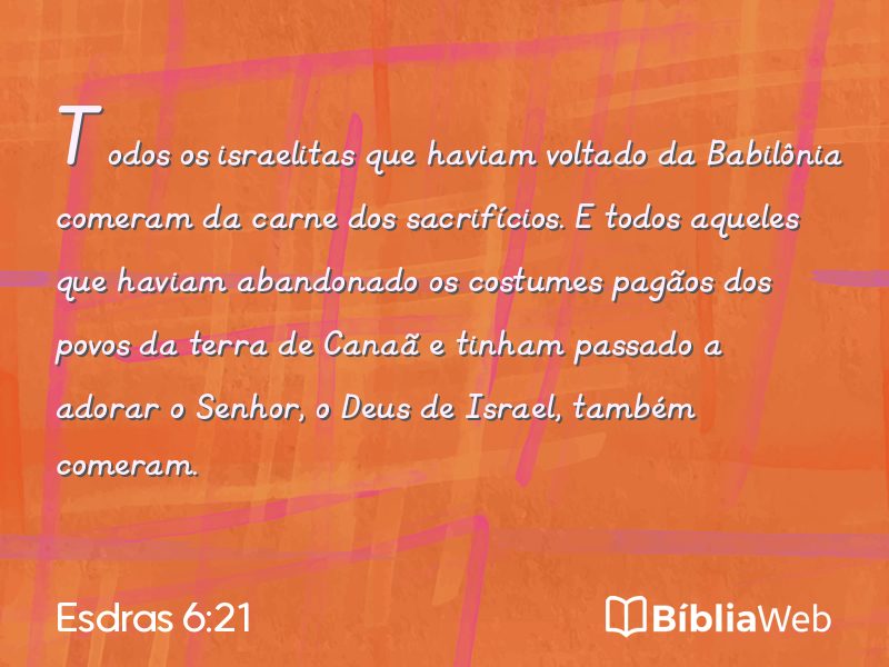 Esdras 6:21 em imagem para compartilhar