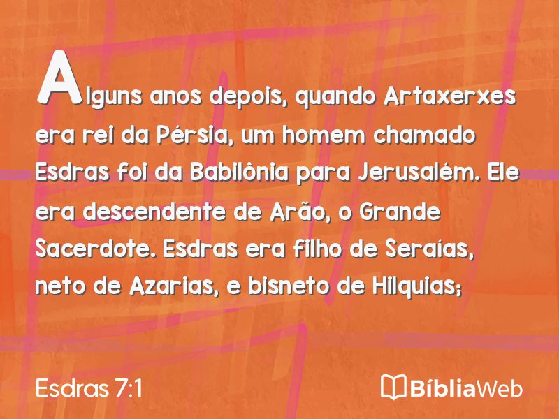 Esdras 7:1 em imagem para compartilhar