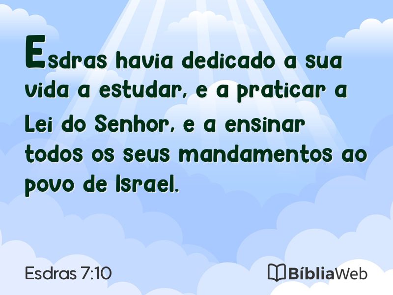 Esdras 7:10 em imagem para compartilhar