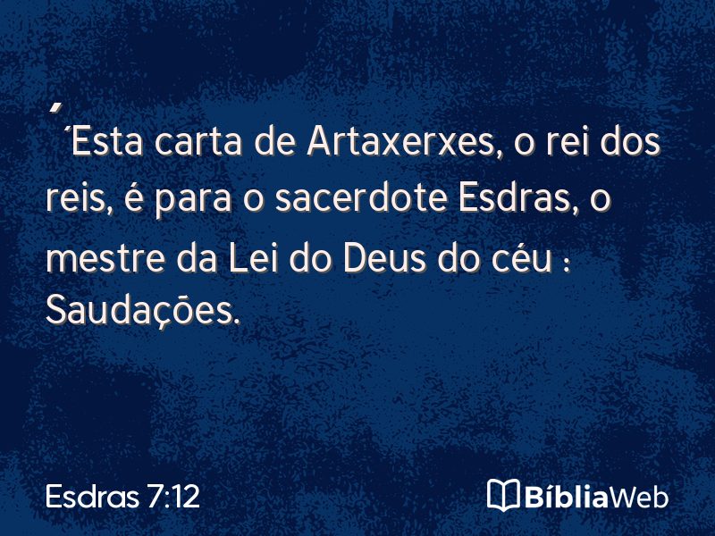 Esdras 7:12 em imagem para compartilhar