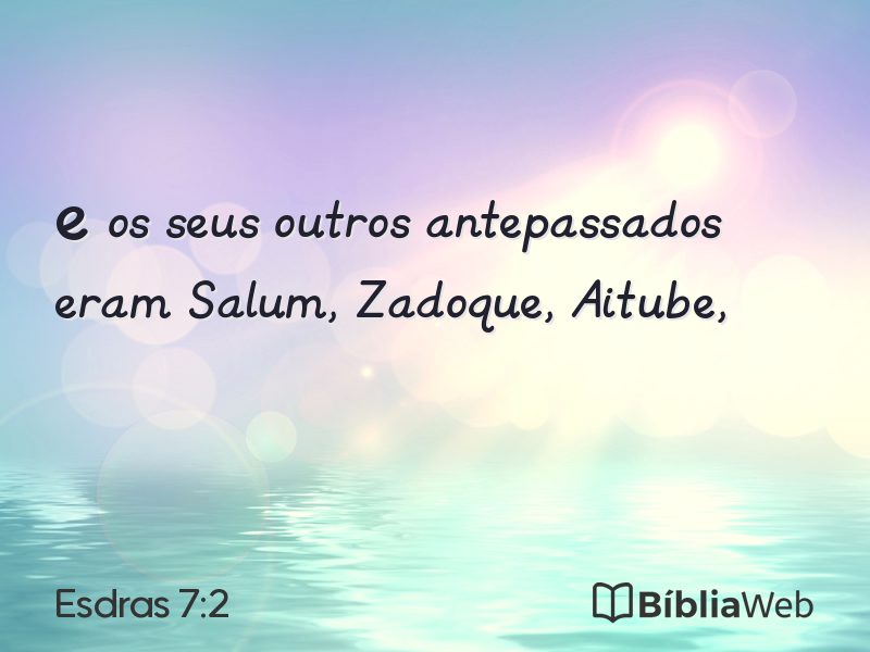 Esdras 7:2 em imagem para compartilhar