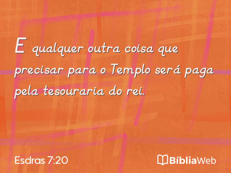 Esdras 7:20 em imagem para compartilhar