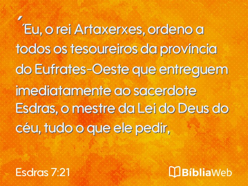 Esdras 7:21 em imagem para compartilhar