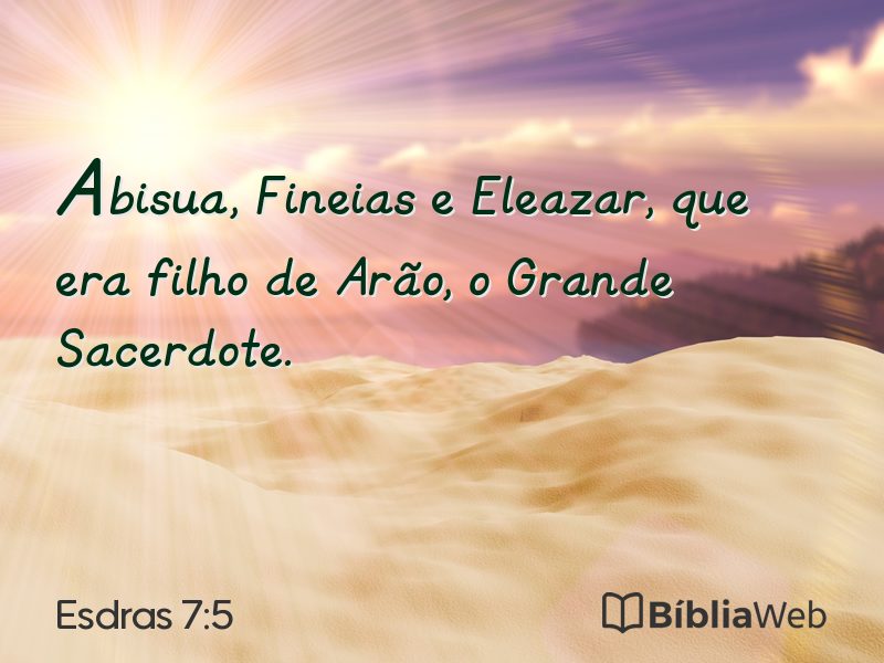 Esdras 7:5 em imagem para compartilhar