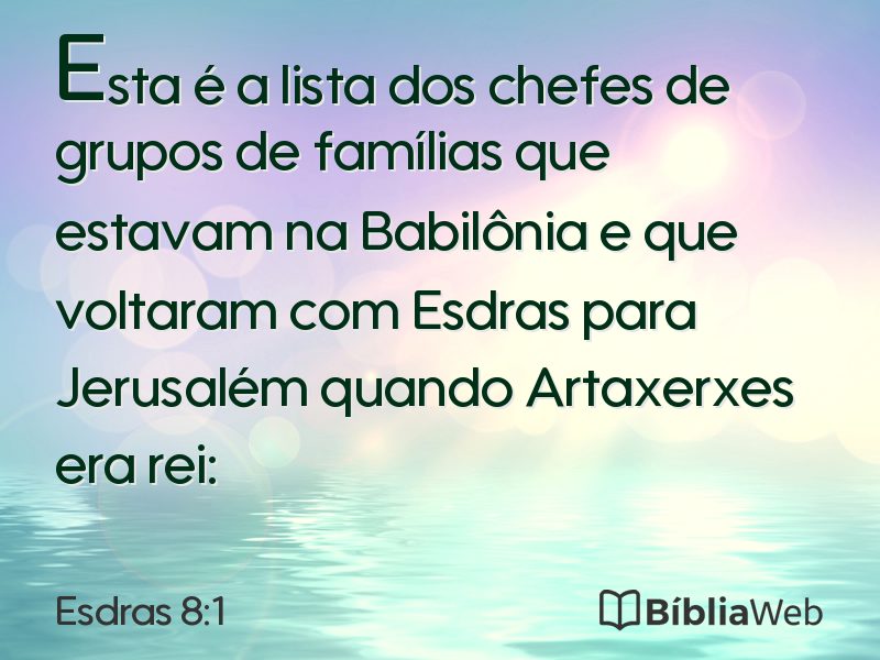 Esdras 8:1 em imagem para compartilhar