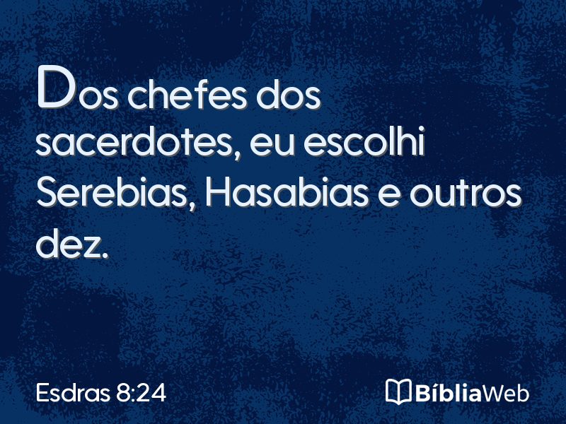 Esdras 8:24 em imagem para compartilhar