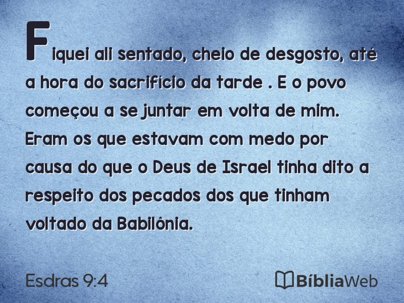 Esdras 9:4 em imagem para compartilhar