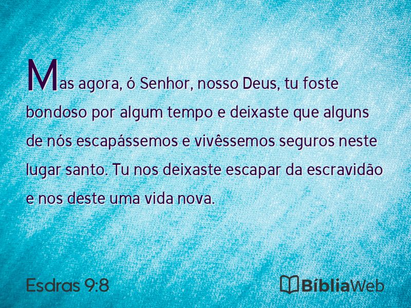 Esdras 9:8 em imagem para compartilhar