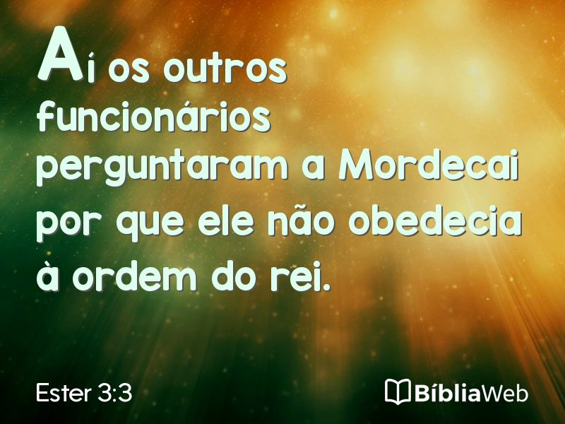 Ester 3:3 em imagem para compartilhar