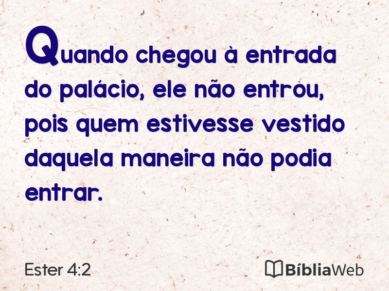 Ester 4:2 em imagem para compartilhar