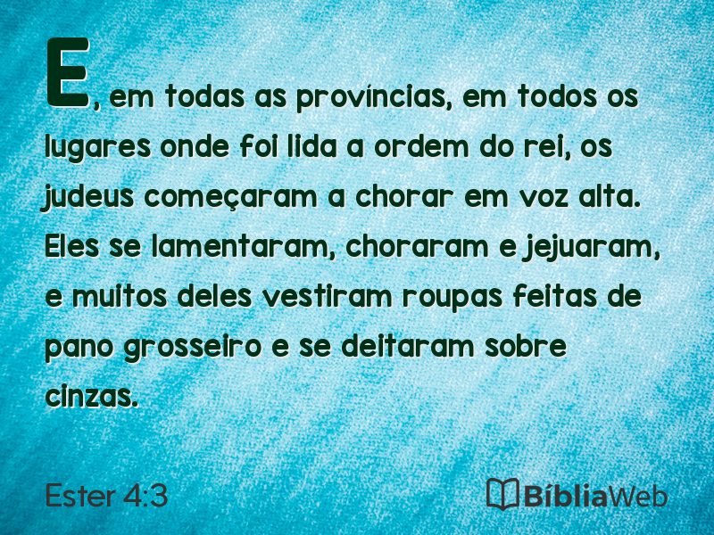 Ester 4:3 em imagem para compartilhar