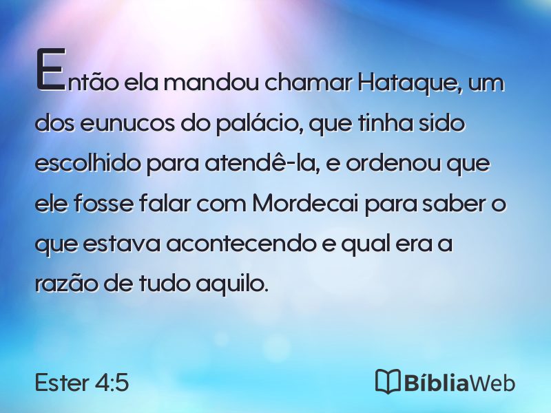 Ester 4:5 em imagem para compartilhar