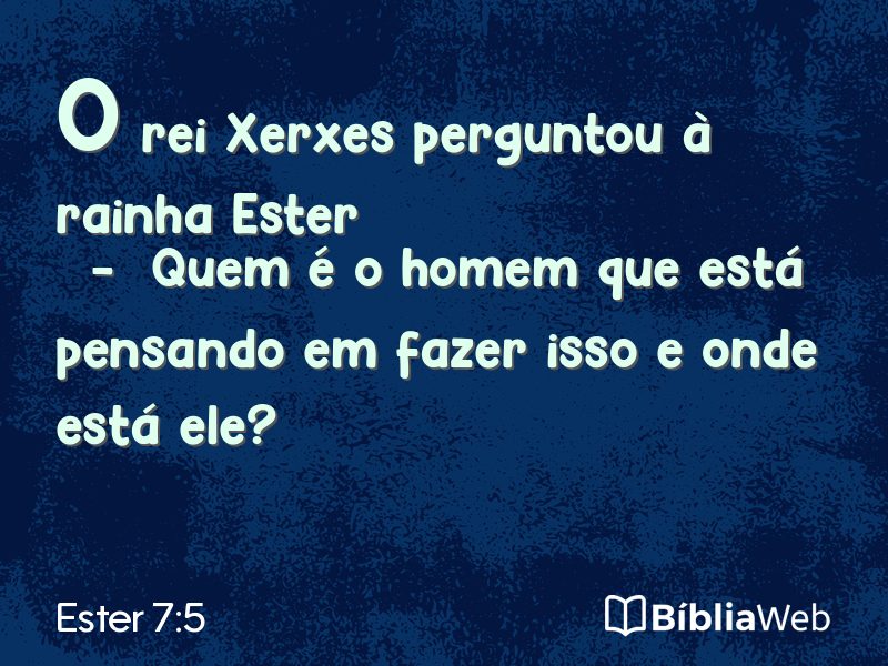 Ester 7:5 em imagem para compartilhar
