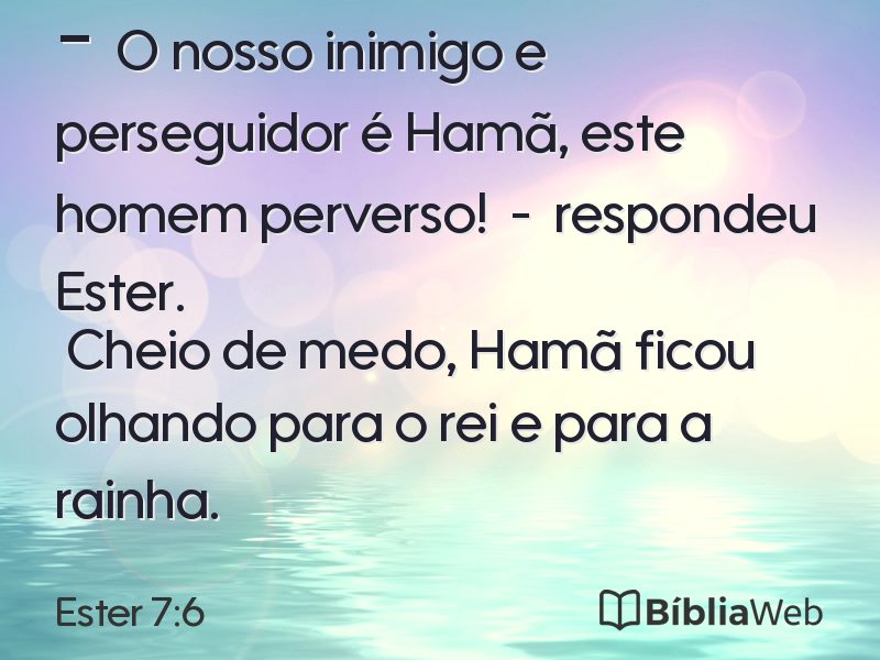 Ester 7:6 em imagem para compartilhar