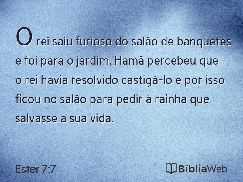 Ester 7:7 em imagem para compartilhar