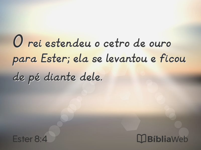 Ester 8:4 em imagem para compartilhar