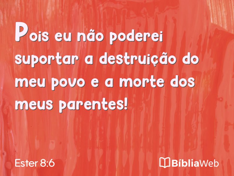 Ester 8:6 em imagem para compartilhar