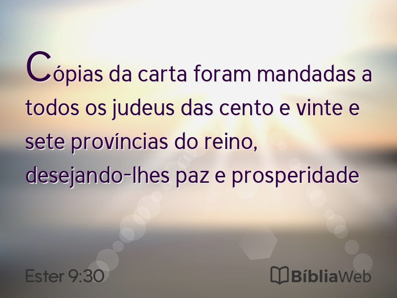 Ester 9:30 em imagem para compartilhar