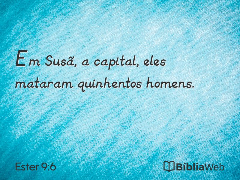 Ester 9:6 em imagem para compartilhar