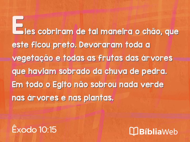 Êxodo 10:15 em imagem para compartilhar