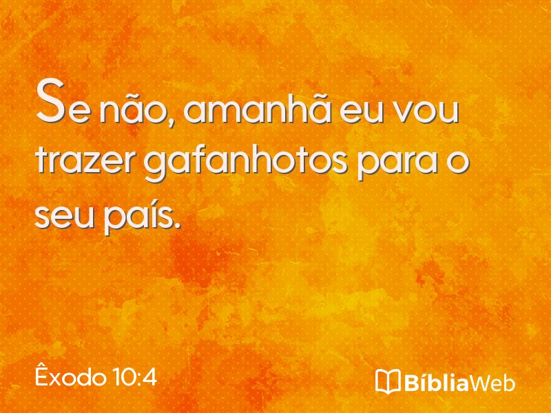 Êxodo 10:4 em imagem para compartilhar