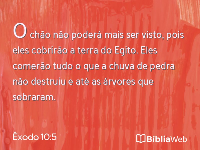 Êxodo 10:5 em imagem para compartilhar