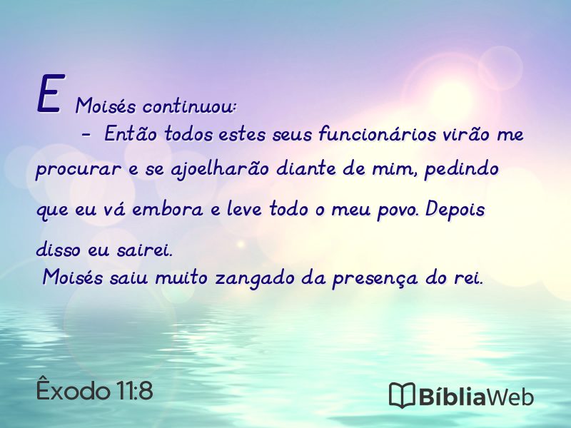 Êxodo 11:8 em imagem para compartilhar