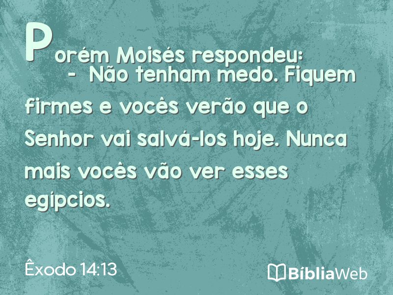 Êxodo 14:13 em imagem para compartilhar
