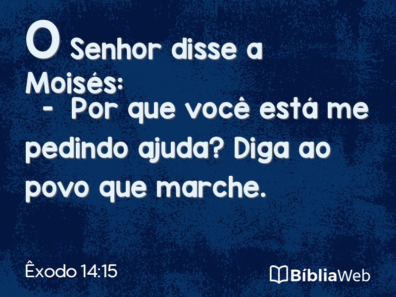 Êxodo 14:15 em imagem para compartilhar