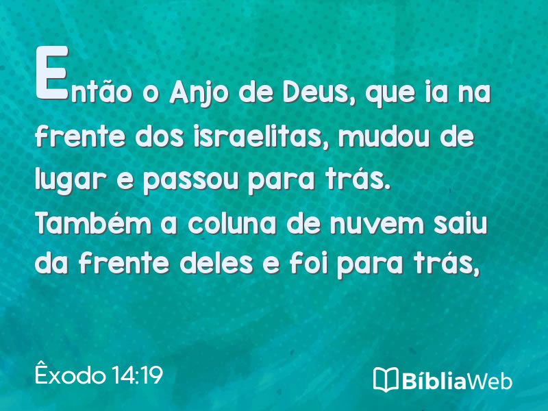 Êxodo 14:19 em imagem para compartilhar