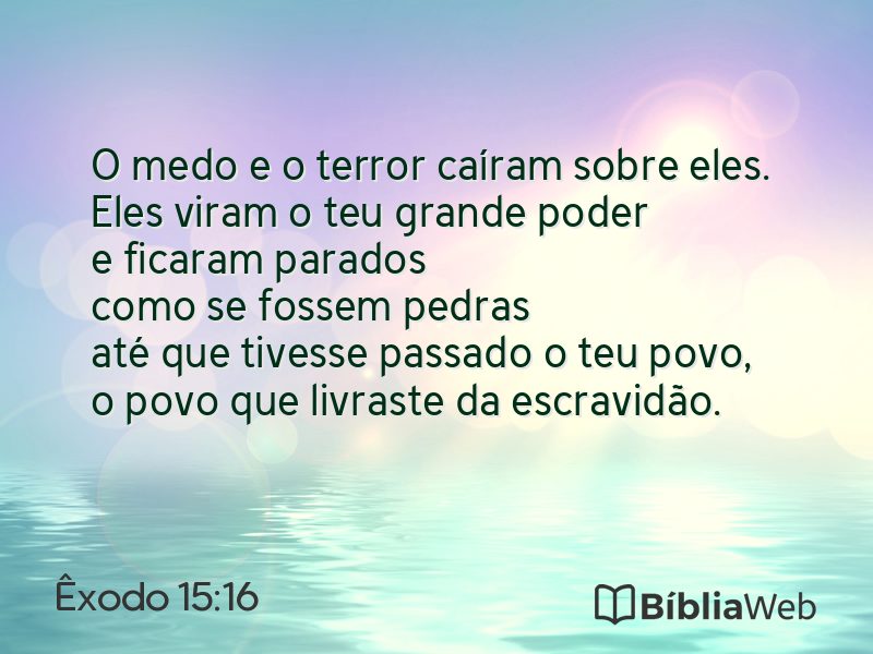Êxodo 15:16 em imagem para compartilhar