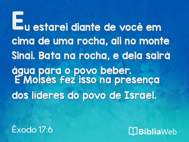 Êxodo 17:6 em imagem para compartilhar