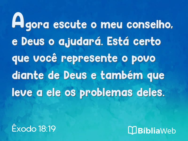 Êxodo 18:19 em imagem para compartilhar