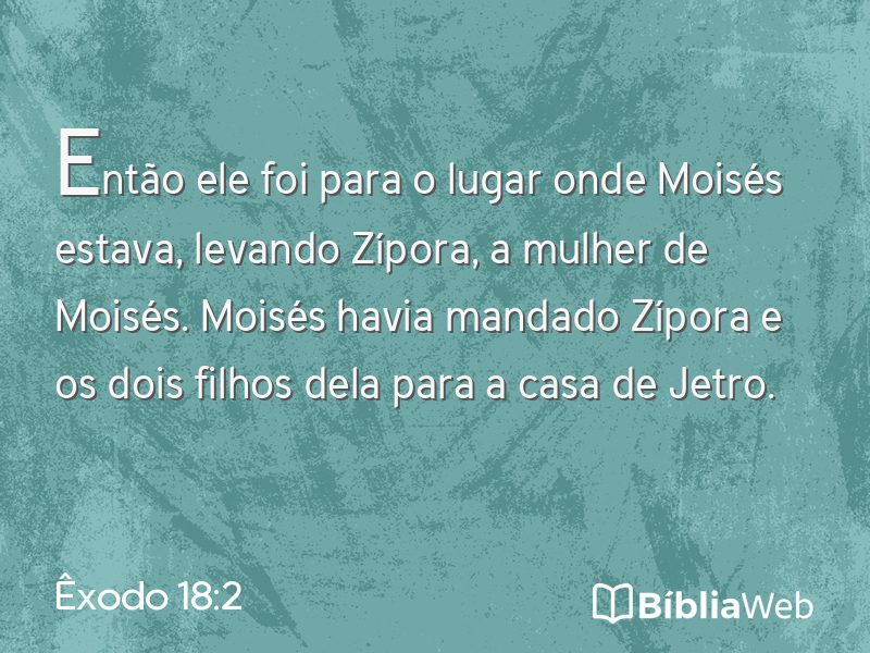 Êxodo 18:2 em imagem para compartilhar