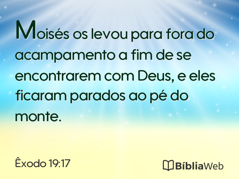 Êxodo 19:17 em imagem para compartilhar