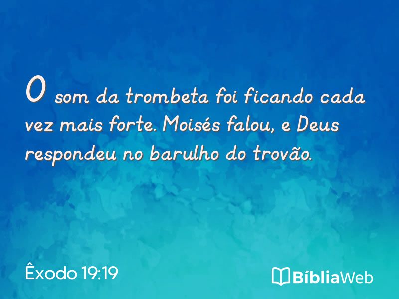 Êxodo 19:19 em imagem para compartilhar