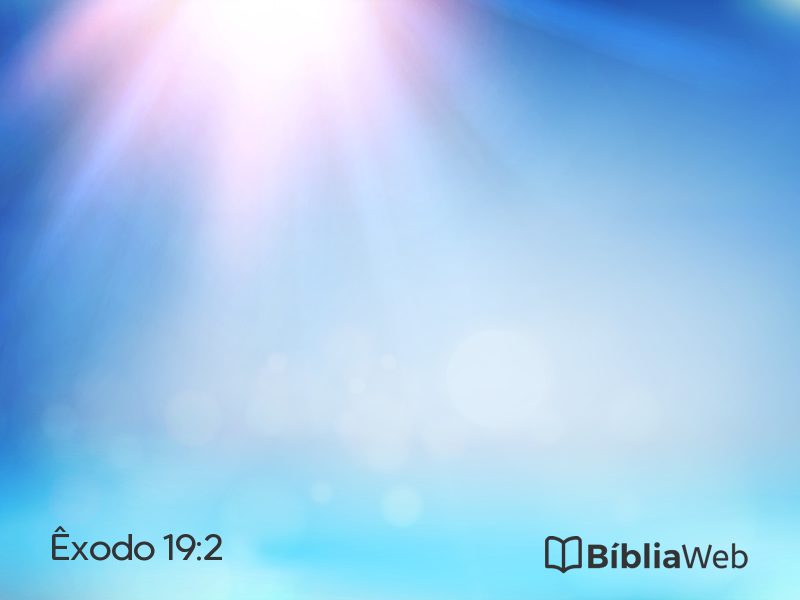 Êxodo 19:2 em imagem para compartilhar