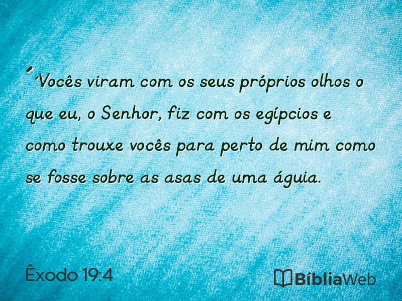 Êxodo 19:4 em imagem para compartilhar