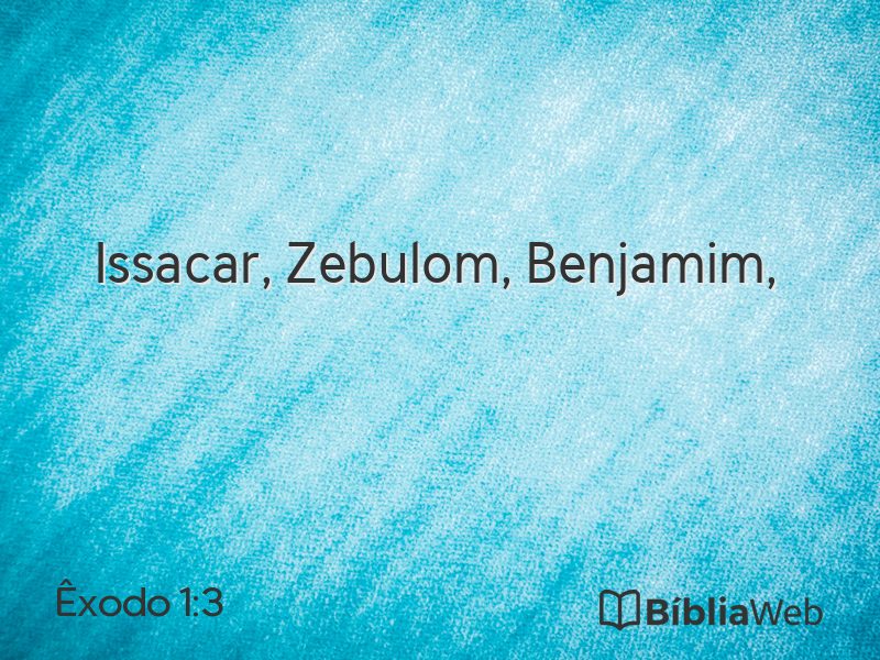 Êxodo 1:3 em imagem para compartilhar