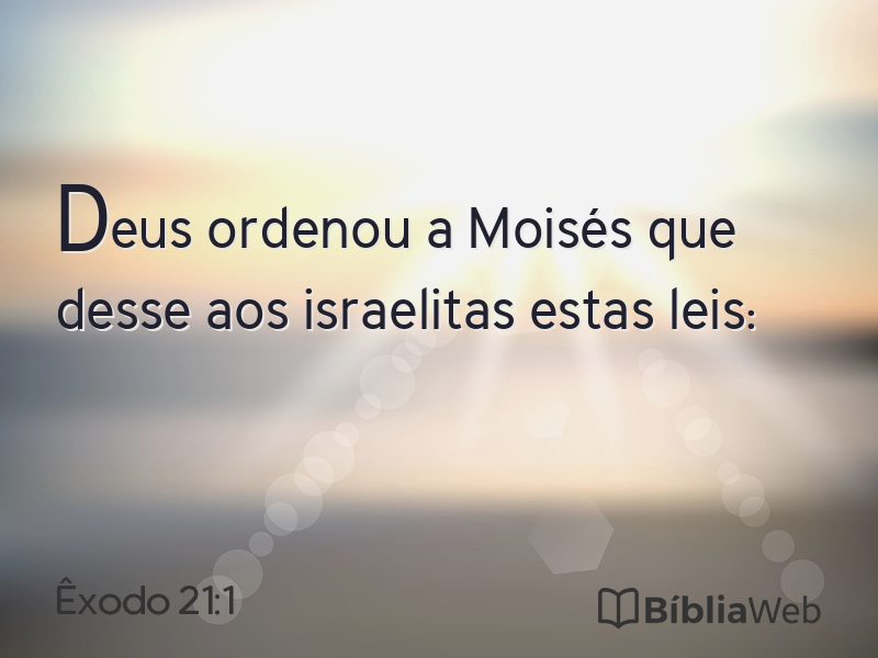 Êxodo 21:1 em imagem para compartilhar