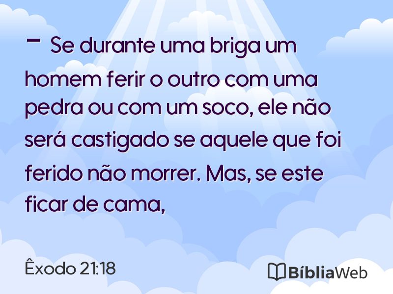 Êxodo 21:18 em imagem para compartilhar