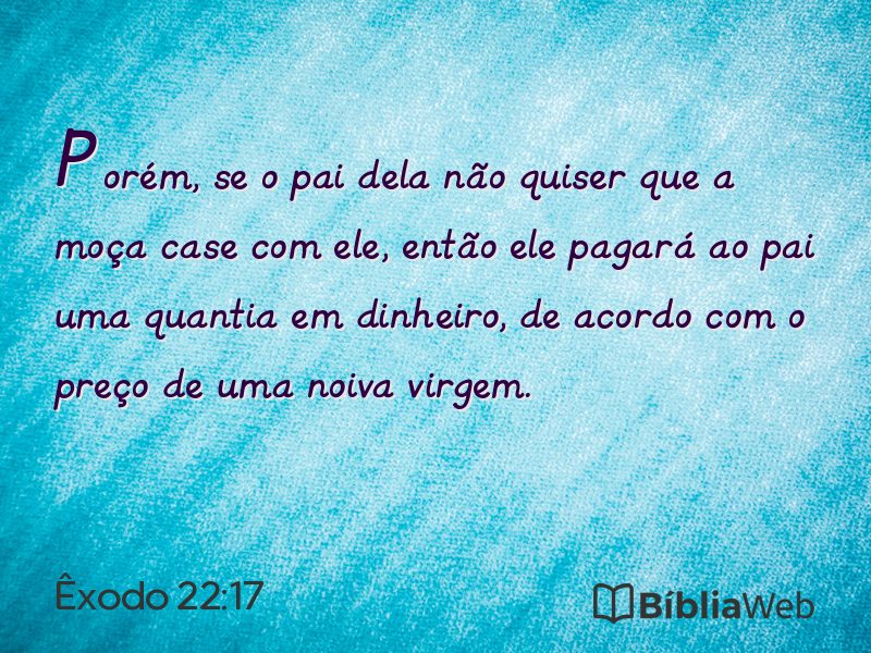 Êxodo 22:17 em imagem para compartilhar